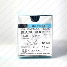Black Silk 4-0 각침 (SK441 과 거의 비슷 바늘 Ø0.05mm 얇음)