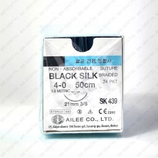 Black Silk 4-0 각침 (SK441 과 거의 비슷 바늘 Ø0.05mm 얇음)