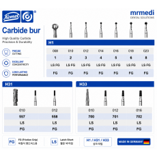 Long shank bur FG SL (25mm) FG SL702-016