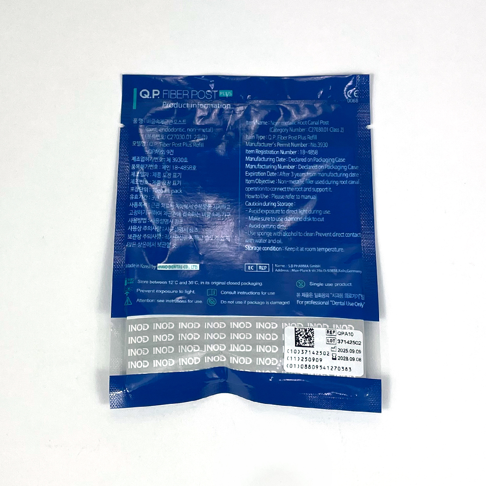 INOD Q.P Fiber Post Plus Refill QPA10(1.0) #노랑