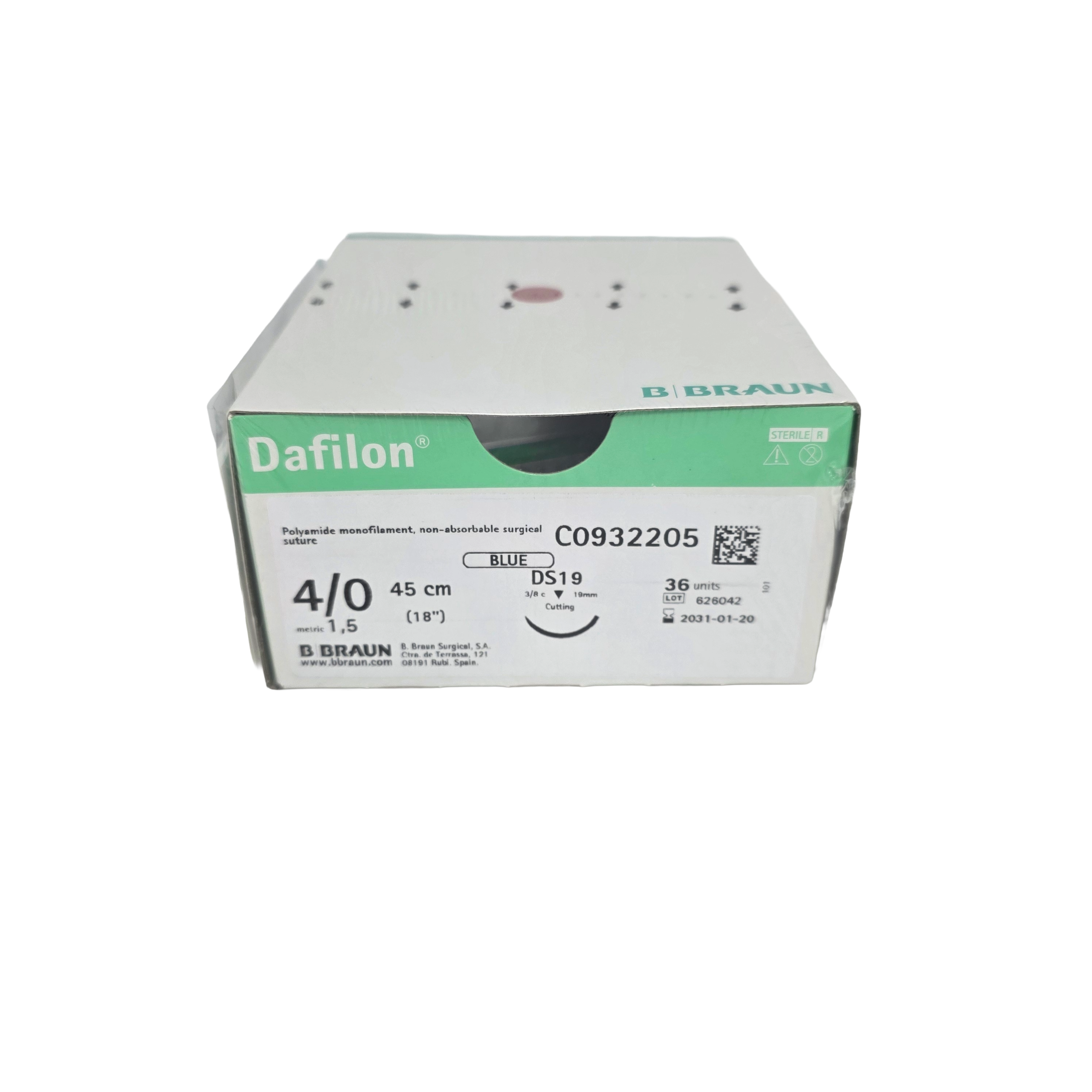 Dafilon (Nylon) 4/0 19mm 10box 패키지